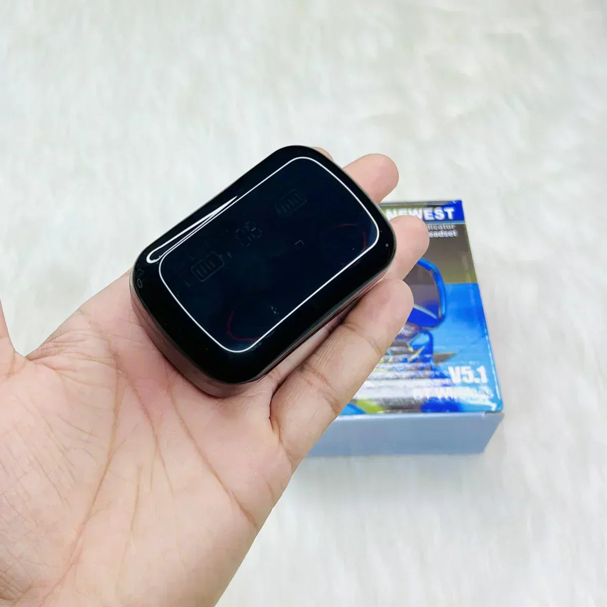 M10 Wireless TWS V5.1 EarBuds with Touch Display - (FREE Delivery)