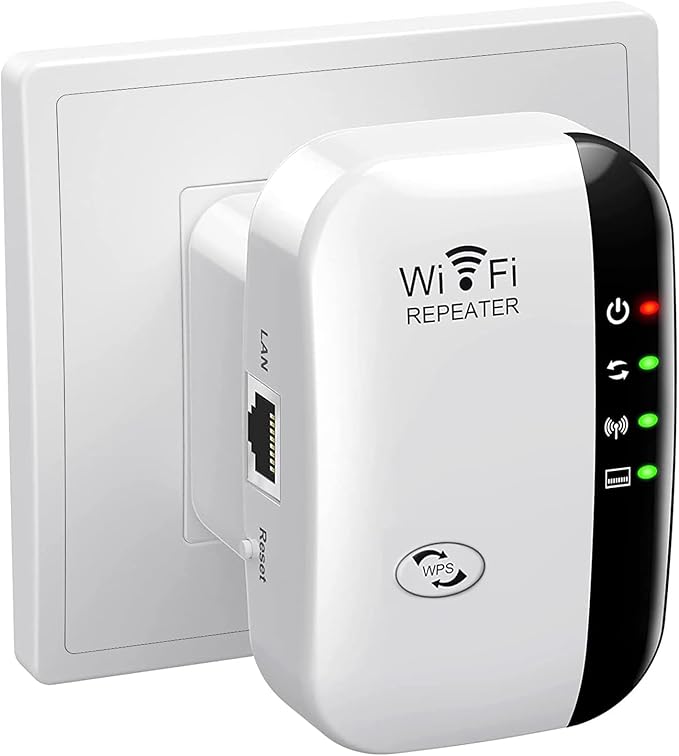 WiFi Extender, WiFi Booster, WiFi Repeater, Covers Up to 3000 Sq.ft, Internet Booster - with Ethernet Port, Quick Setup
