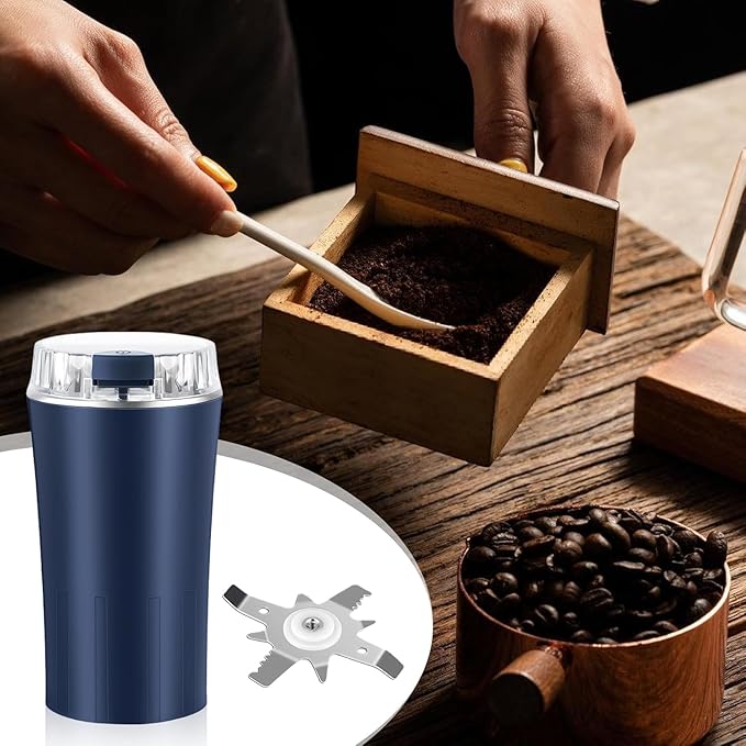 Electric Grinder 300W, Spice Grinder with Stainless Steel Blades, Multifunctional Coffee Grinder for Coffee Beans, Spices, Herbs, and Nuts