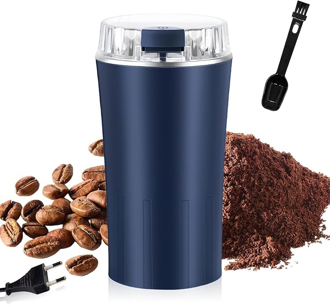 Electric Grinder 300W, Spice Grinder with Stainless Steel Blades, Multifunctional Coffee Grinder for Coffee Beans, Spices, Herbs, and Nuts
