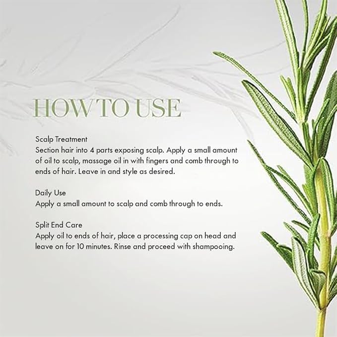 Mielle Organics Rosemary Mint Growth Oil, Sulfate and Paraben Free