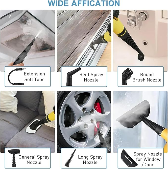 Hand Held Steam Cleaner JAPAN TECHNOLOGY 1200W High Temperature Pressurized Steam Cleaning