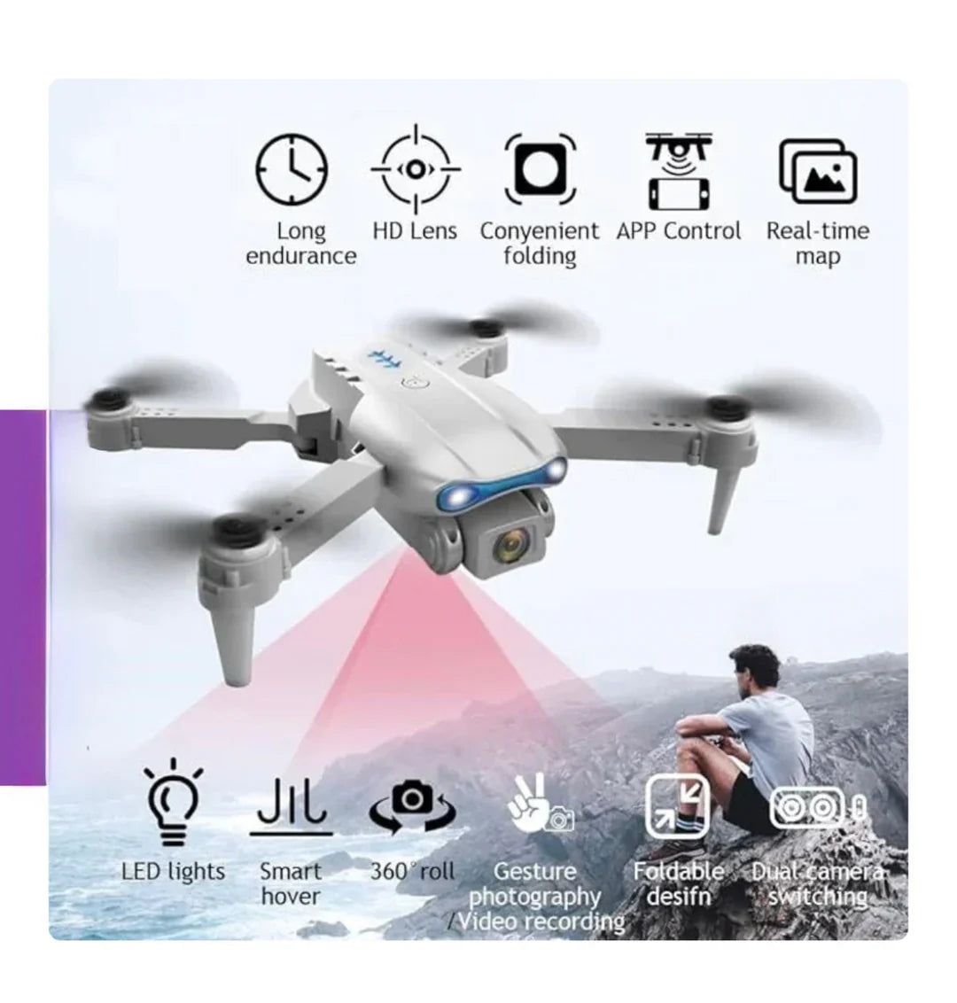E99 PRO Drone Professional 4K HD Dual Camera