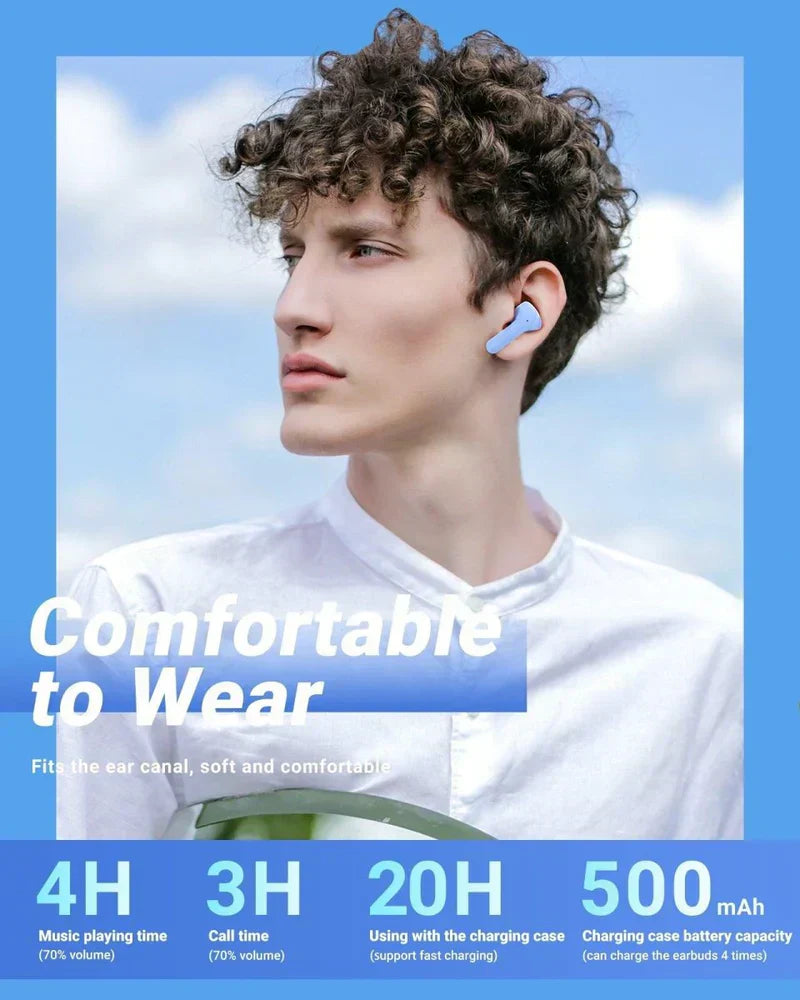 TWS T6 Crystal Wireless Earbuds