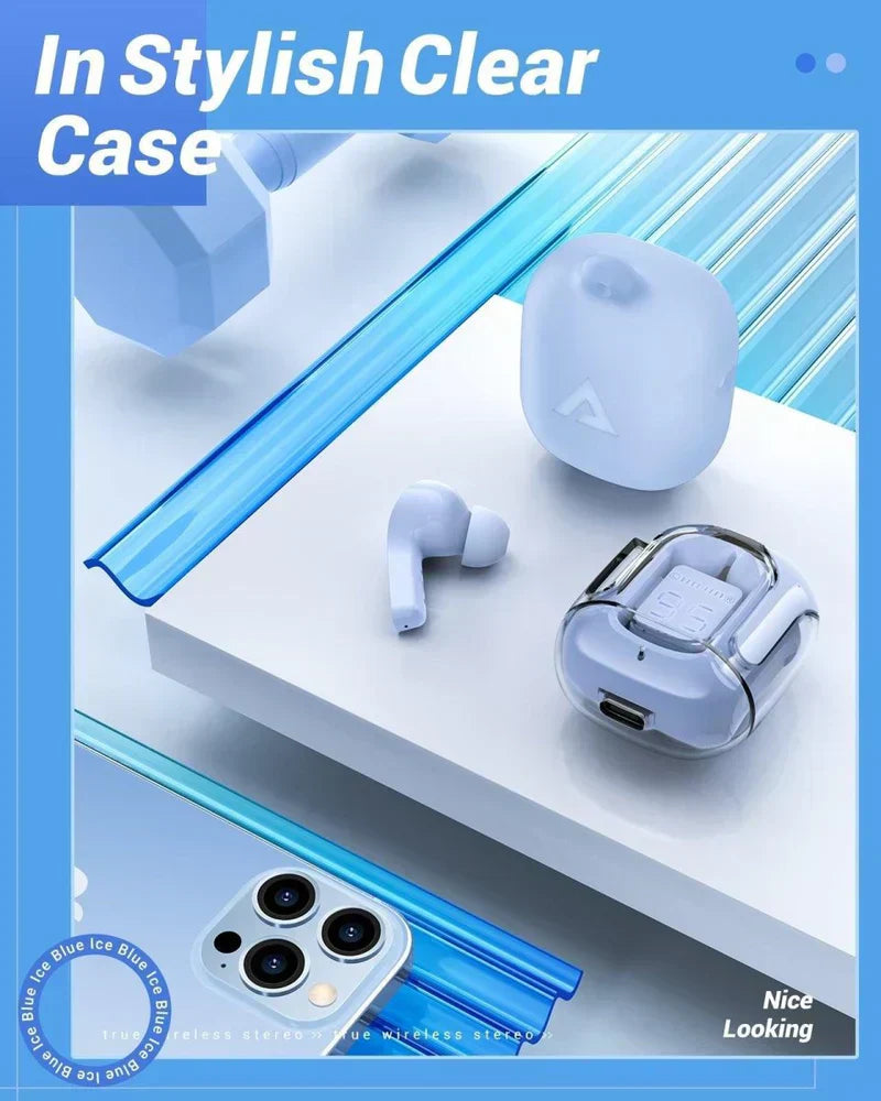 TWS T6 Crystal Wireless Earbuds