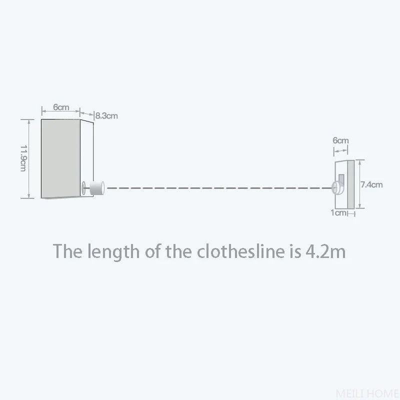 Telescopic Clothesline Clothes Drying Rope(Imported Quality)