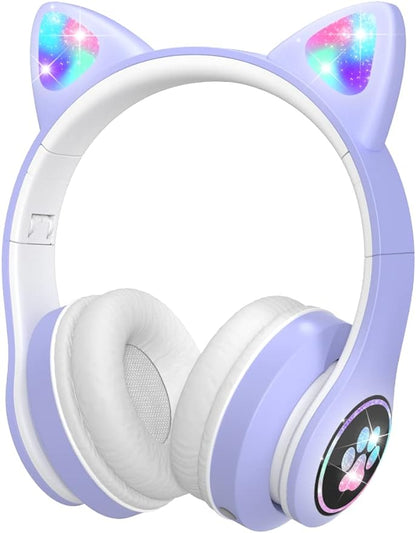 Kids Cat Headphones with Microphone