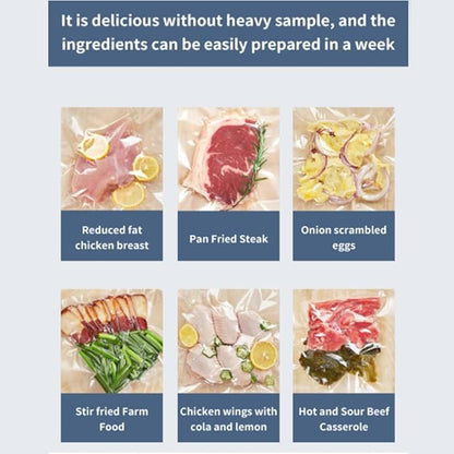 Food Vacuum Sealer Machine, Sealing Time Display, 80KPA Strong Suction, Automatic Vacuum Sealer