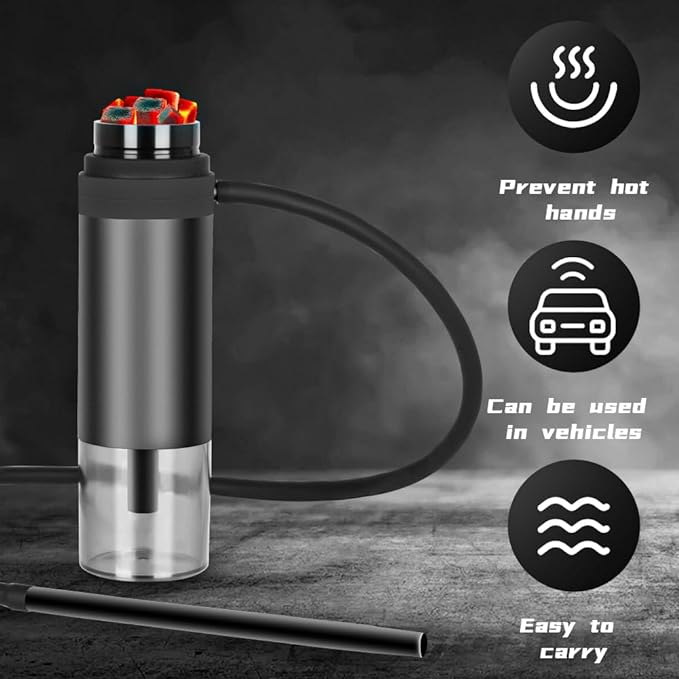 Portable Hookah With Everything Great For Car Travel Include All Hookah Accessories