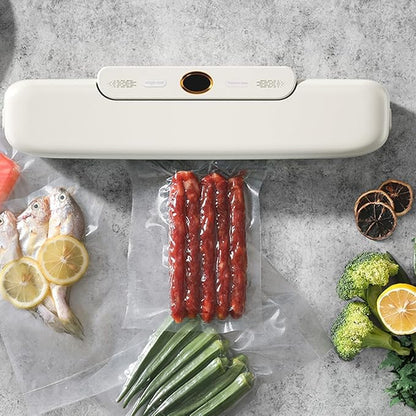 Food Vacuum Sealer Machine, Sealing Time Display, 80KPA Strong Suction, Automatic Vacuum Sealer