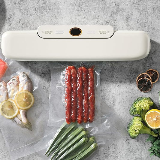 Food Vacuum Sealer Machine, Sealing Time Display, 80KPA Strong Suction, Automatic Vacuum Sealer