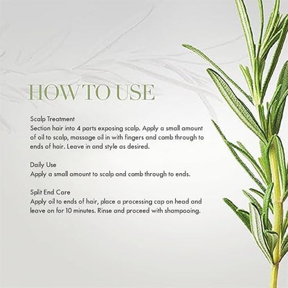 Mielle Organics Rosemary Mint Growth Oil, Sulfate and Paraben Free