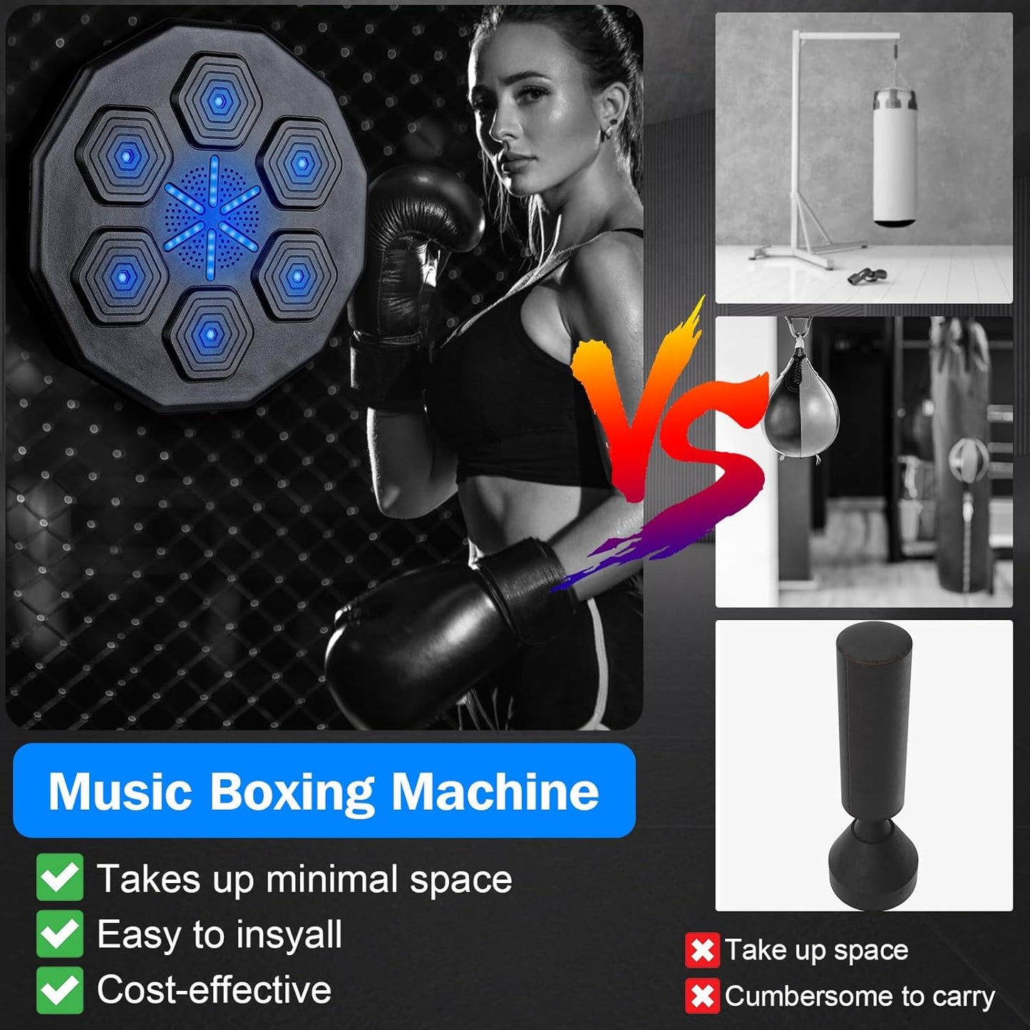New Music Boxing Machine, Bluetooth Music Boxing Parent-Child Games