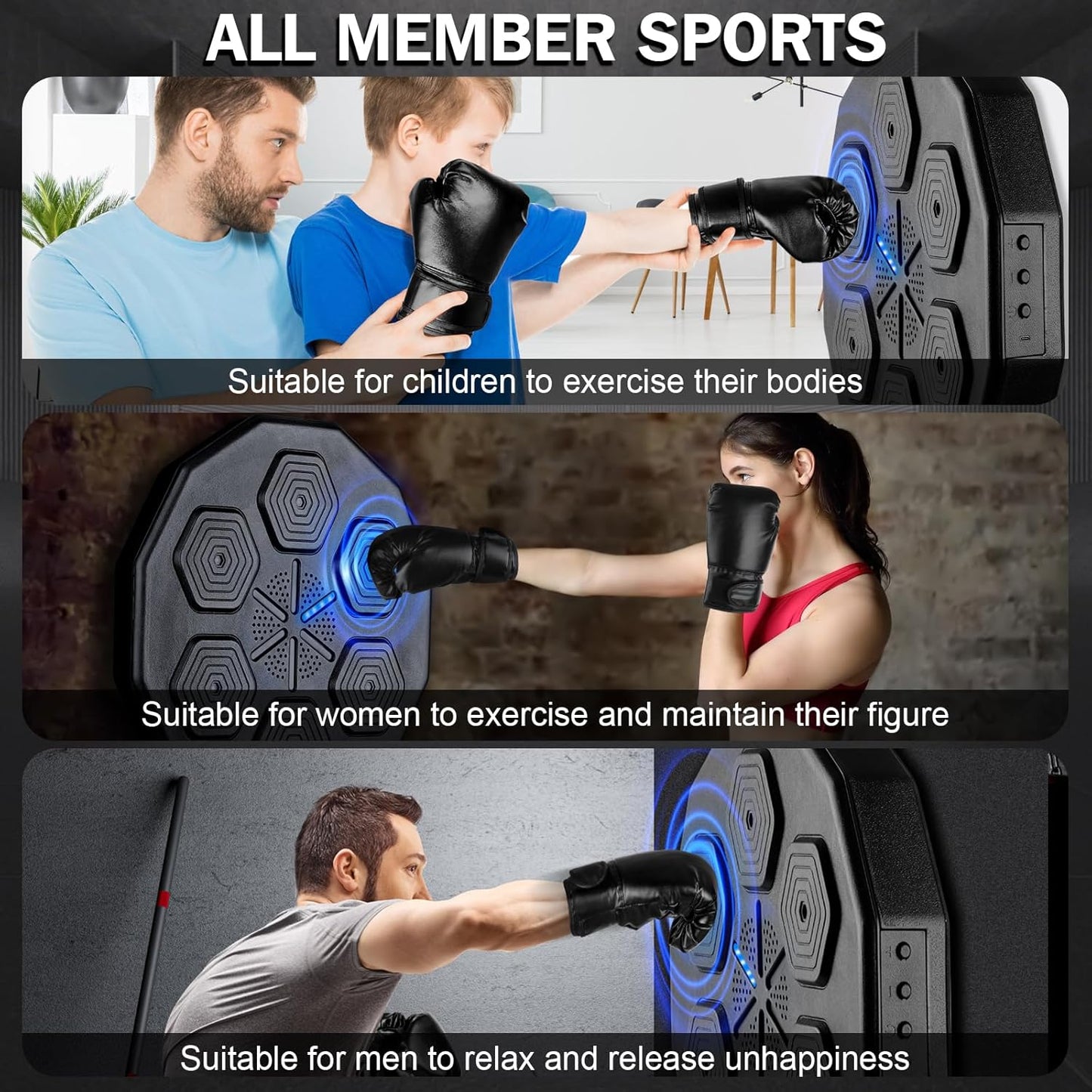 New Music Boxing Machine, Bluetooth Music Boxing Parent-Child Games