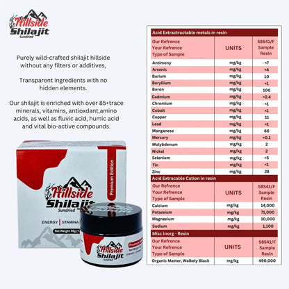 Pure Shilajit Resin from Hillside