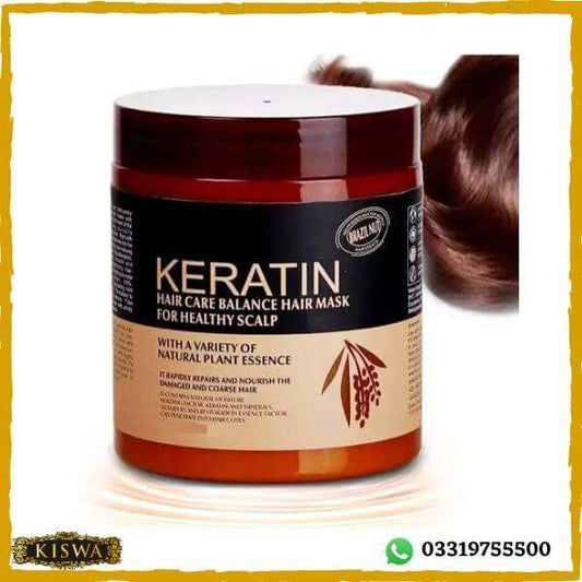 Keratin Hair Care Mask Healthy Scalp Smooth Shiny Frizz Free Hair – 500 ml