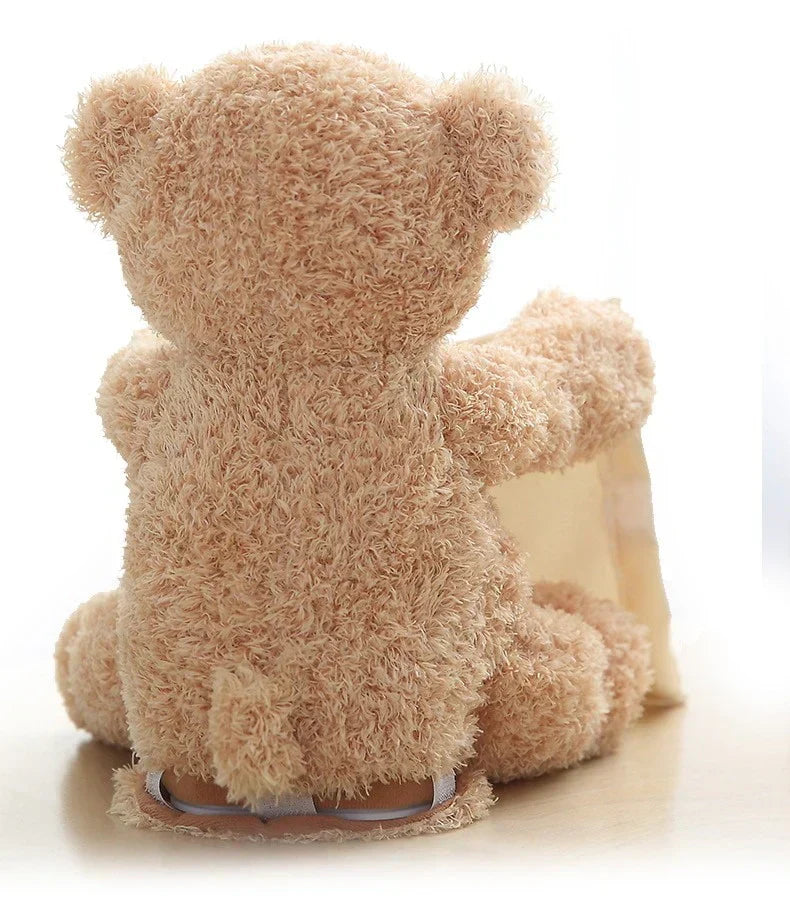 Peek-A-Boo Teddy, Plush Toy Scarf Bear Interactive Toy Cute Plush Bear
