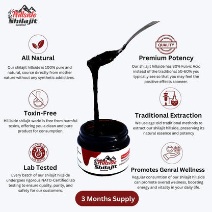 Pure Shilajit Resin from Hillside