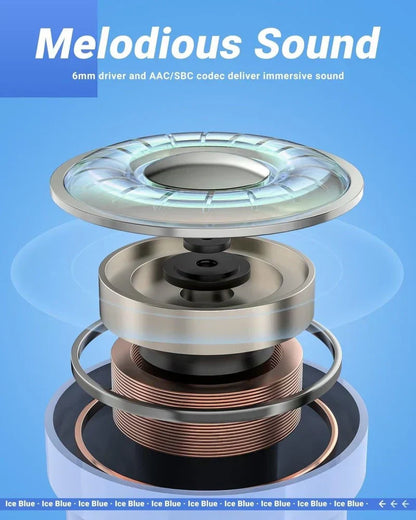 TWS T6 Crystal Wireless Earbuds