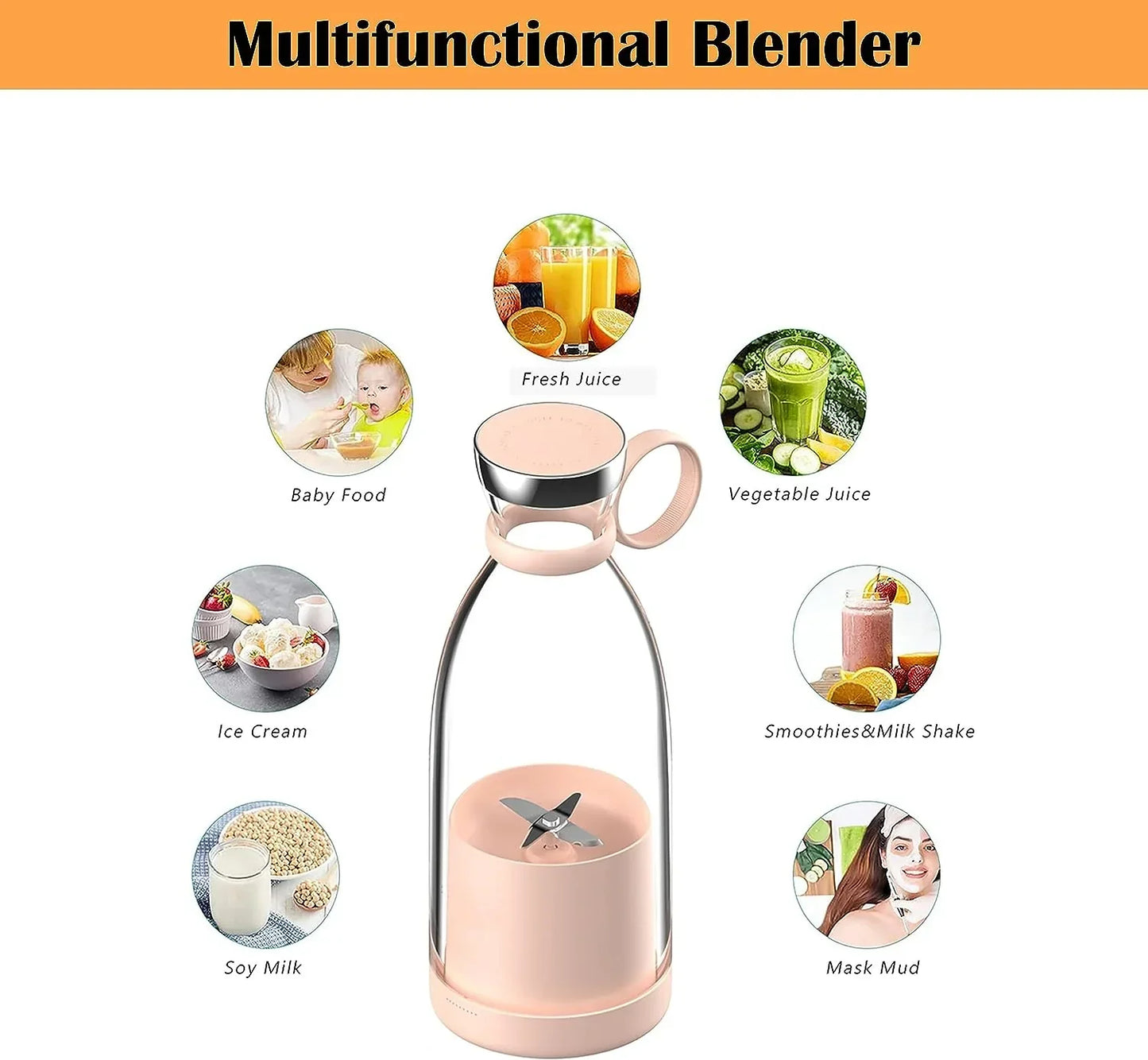 Personal size blender, portable blender